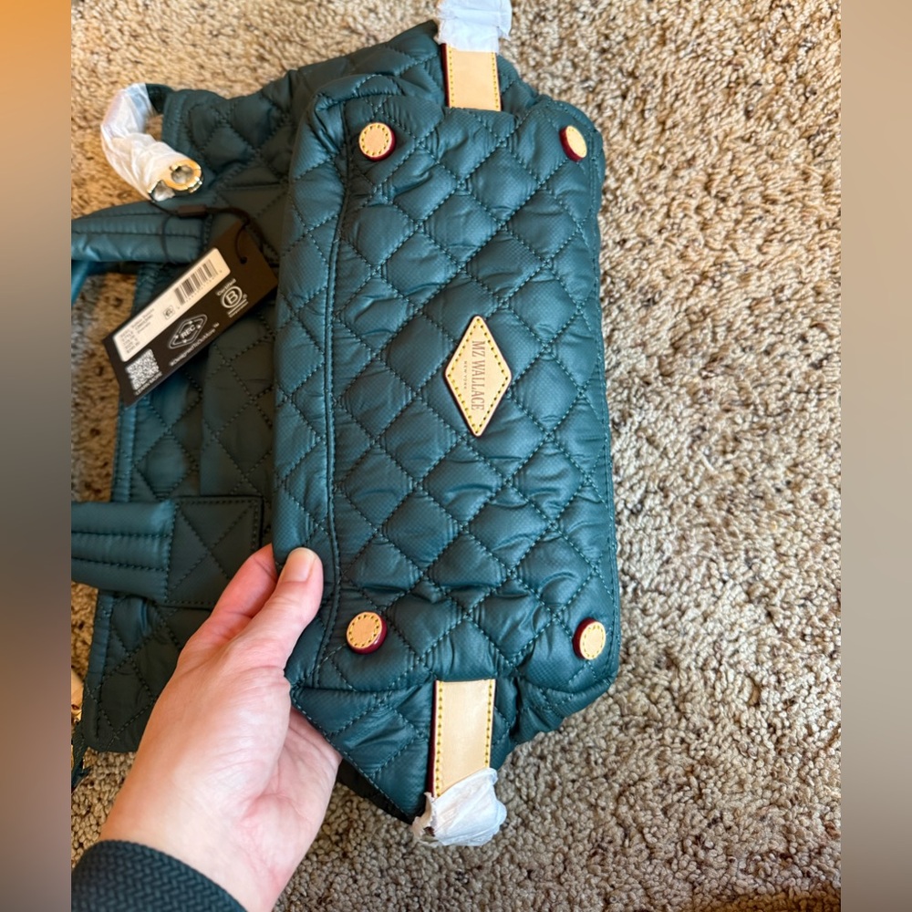 NWT MZ Wallace Small Sutton Deluxe - Emerald - Picture 4 of 6